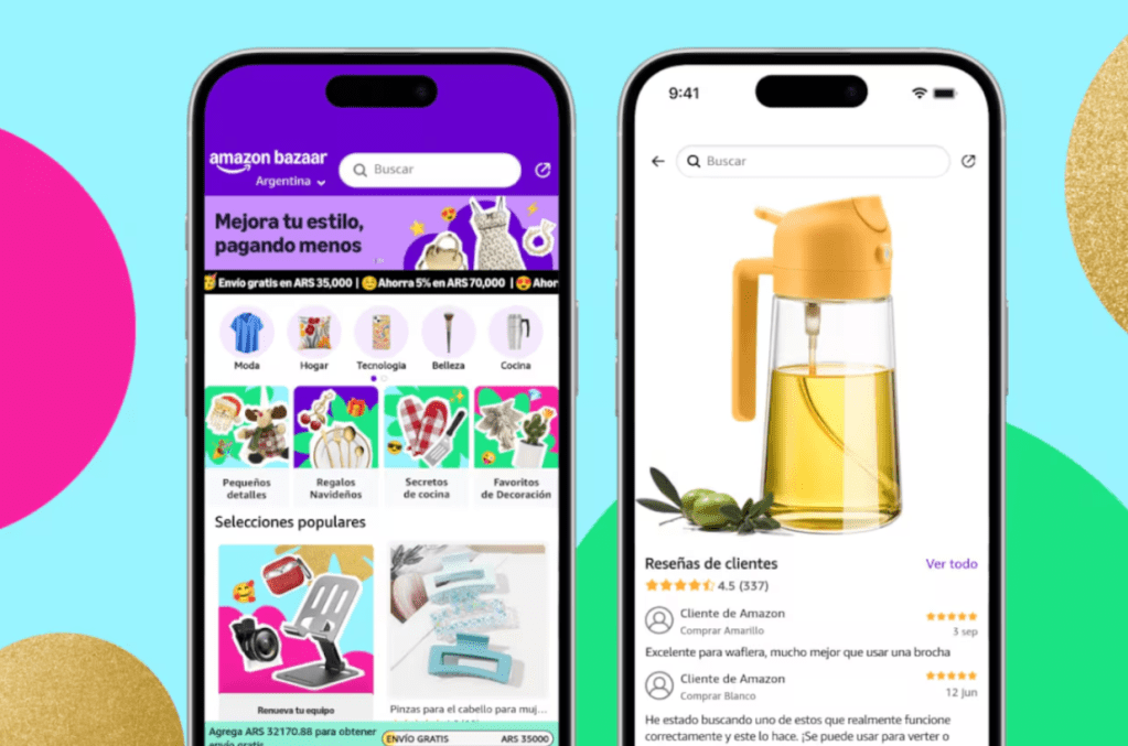Impulsada por la apertura económica, Amazon lanzó en Argentina su app de compras low cost 